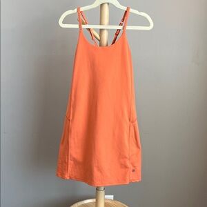 Athleta Girl Orange Strappy Athletic Dress Medium 8/10